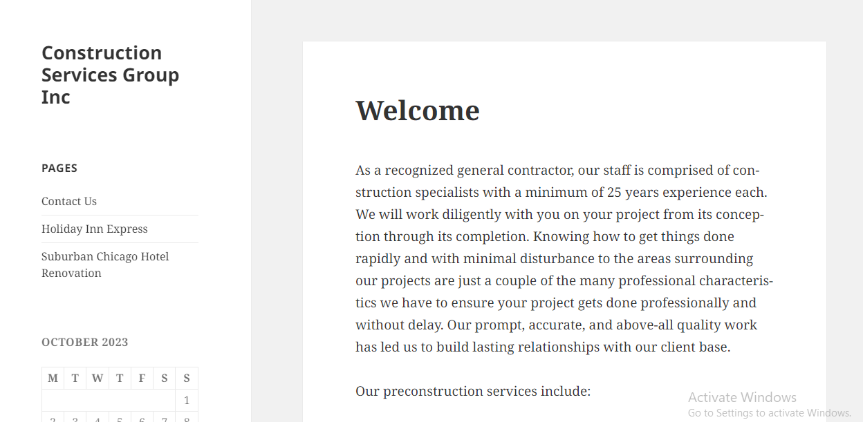 Construction Services Group - National Domains, LLC